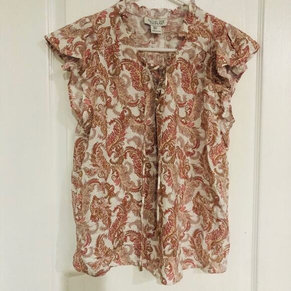 NWOT Women's RACHEL Rachel Roy Paisley Blouse‎ - Size Small Multicolored - Picture 2 of 7